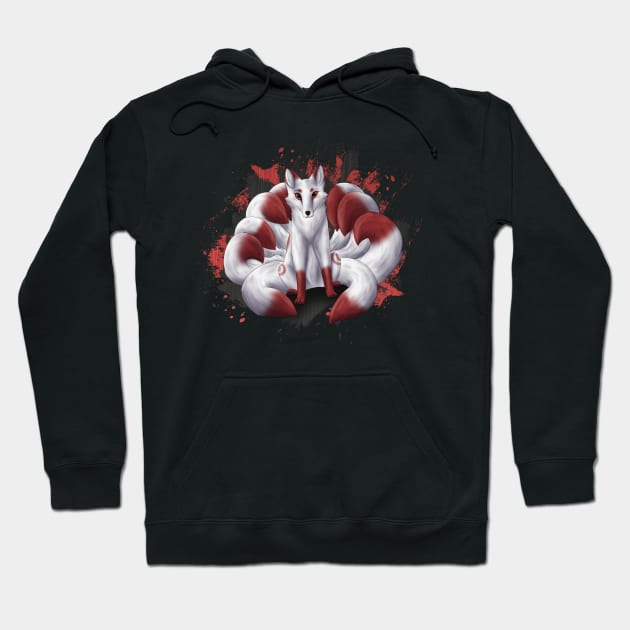 Nine-Tailed Fox Kitsune Ninetails Hoodie by Fennekfuchs